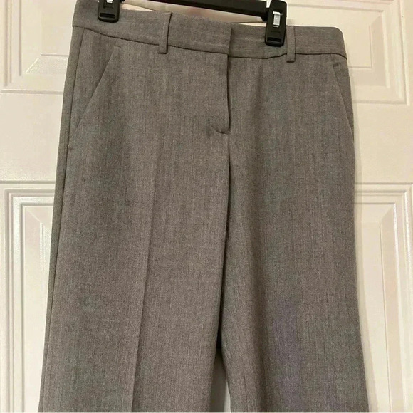Size 2 Gray THEORY Wool Trouser Pants with Pleats, Used, See Photos - Picture 8 of 11